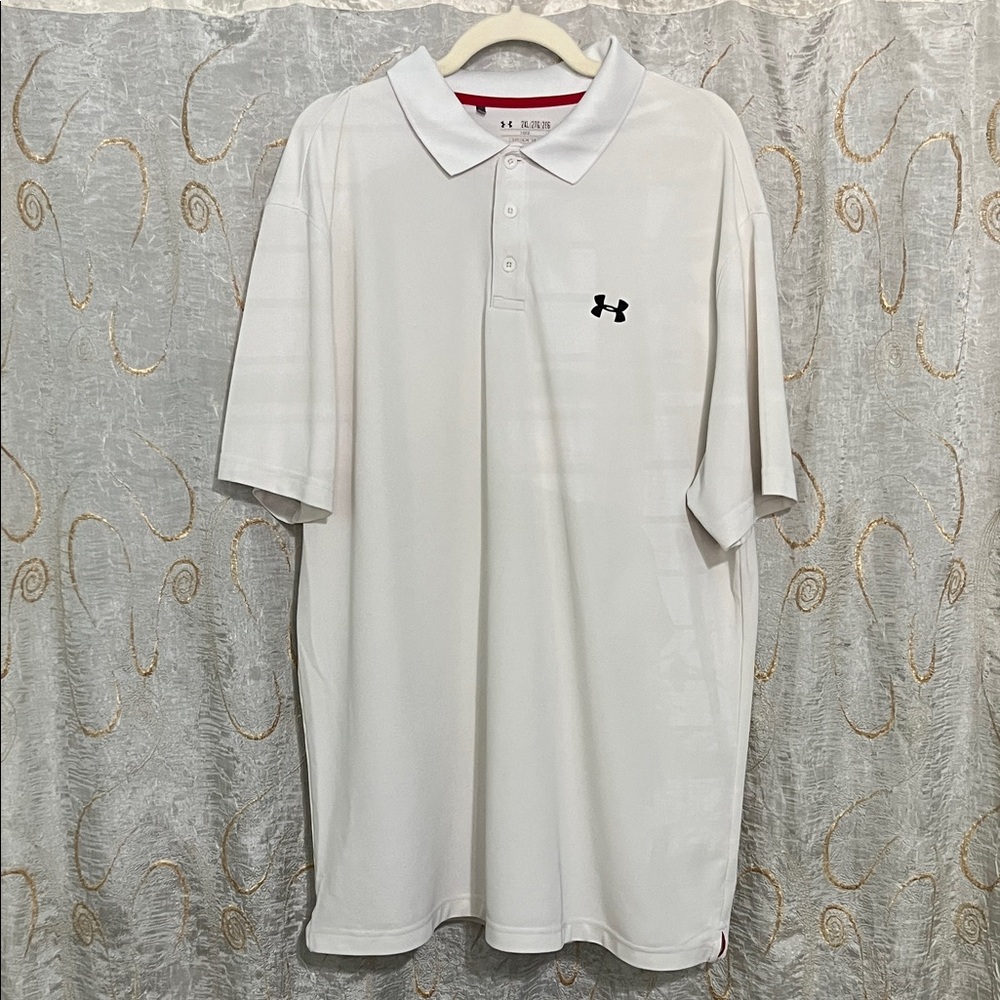 Under Armour Men's Classic White Polo